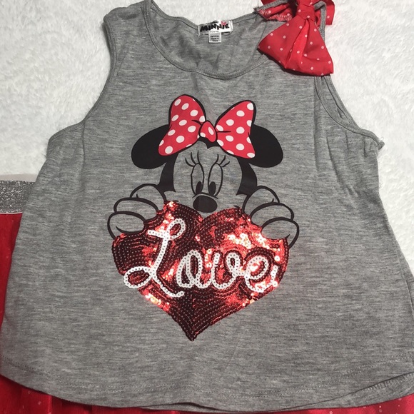 Minnie Mouse two piece outfit - Picture 2 of 6